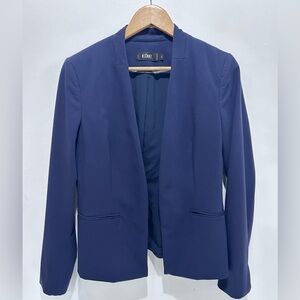 Icone by Simons Women’s Navy Blue Open Padded Lined Blazer Size‎ 10